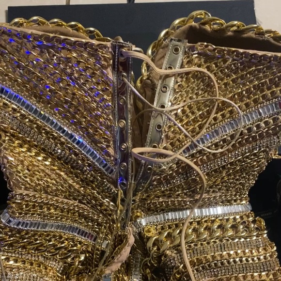 Snatched Lena Barisha chain dress! Perfect for birthdays, proms, any top event. - Picture 17 of 17